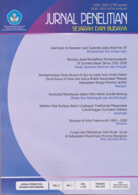 Image of Jurnal Penelitian Sejarah dan Kebudayaan, Vol. 5 No. 1, Hal. 1-150, Mei 2019