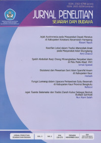 Image of Jurnal Penelitian Sejarah dan Kebudayaan, Vol. 5, No. 2, Hal. 150-275, November 2019