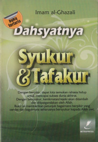 Image of Dahsyatnya Syukur & Tafakur