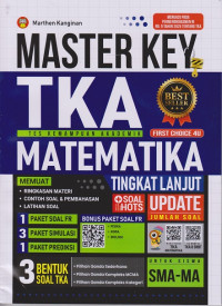 Image of Master Key TKA Matematika Tingkat Lanjut untuk Siswa SMA-MA