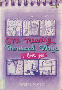 Image of One Meaning Thousand Ways I love You